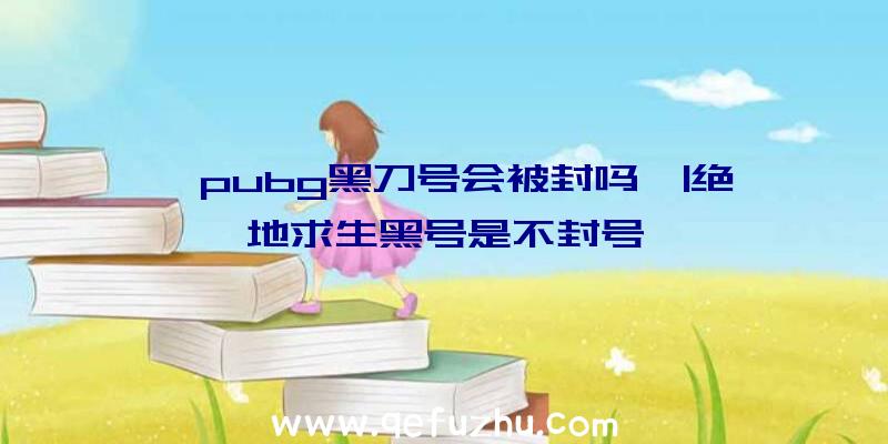 「pubg黑刀号会被封吗」|绝地求生黑号是不封号嘛